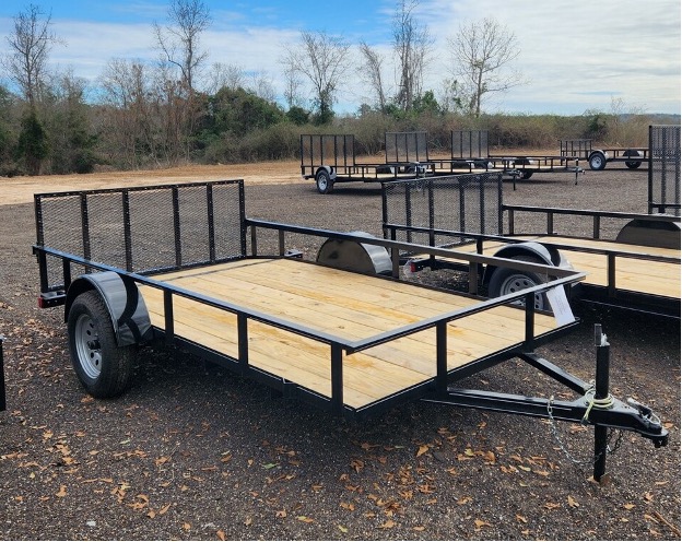 Single Axle Trailer 2 Dovetail with 30 Rear Gate 6.4 x 12